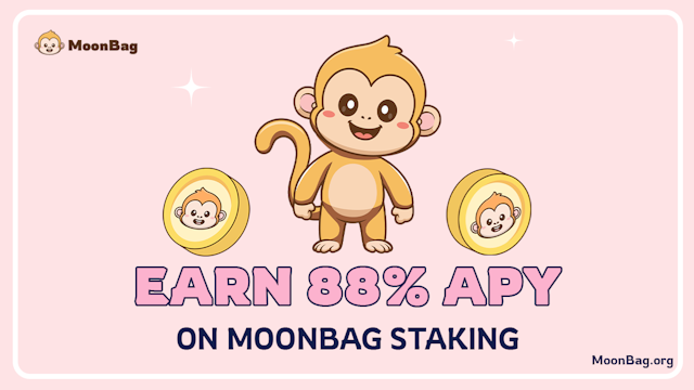 MoonBag Staking Rewards Beat AAVE and Render With 88% APY!