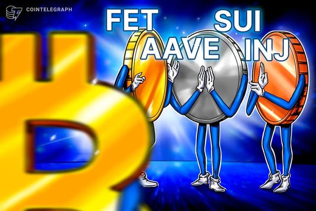  Bitcoin rally to $60K raises traders’ interest in FET, SUI, AAVE and INJ 